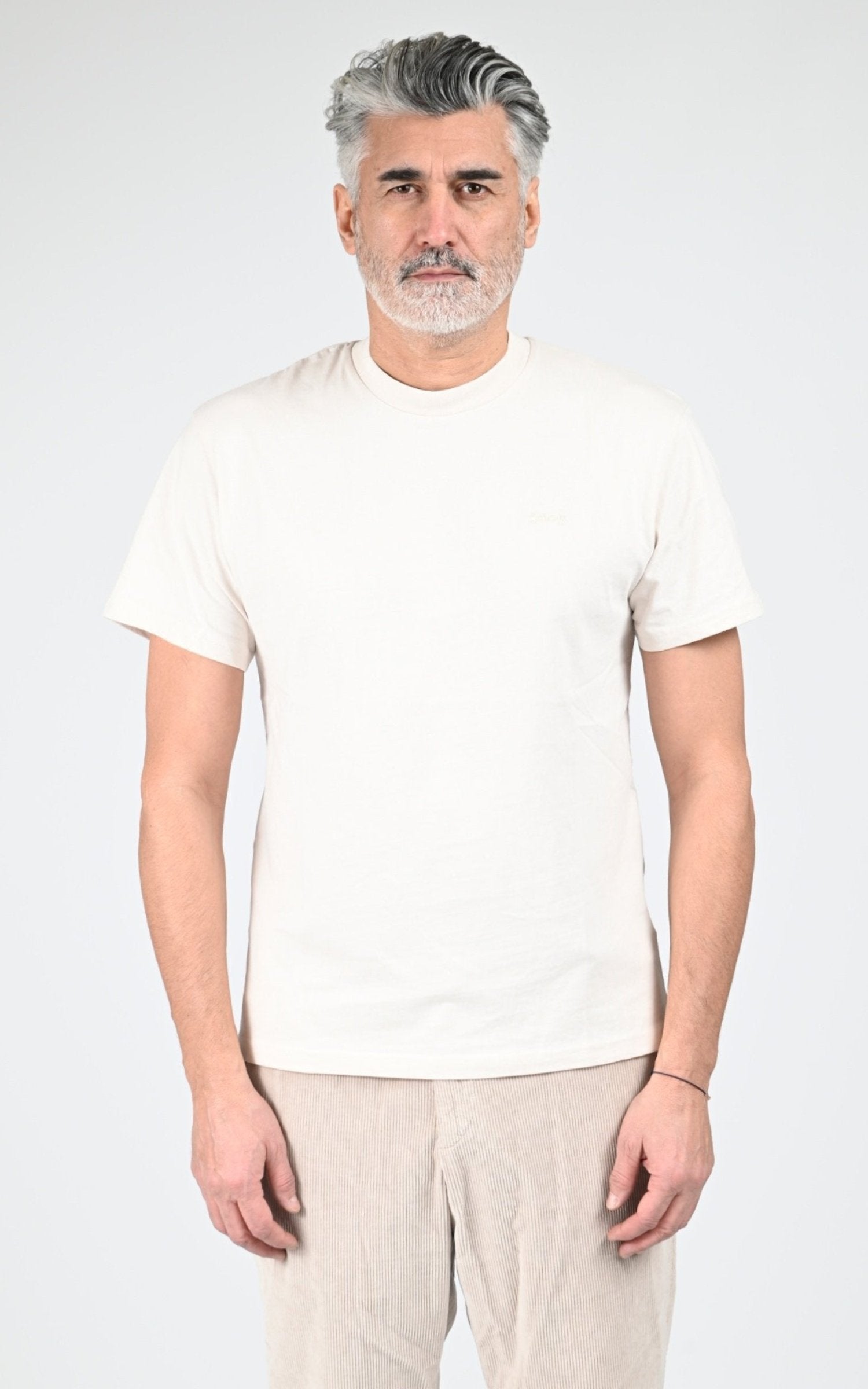 T-shirt Textile Homme Jaj -Schott-, modèle Ts cliff1 de couleur white