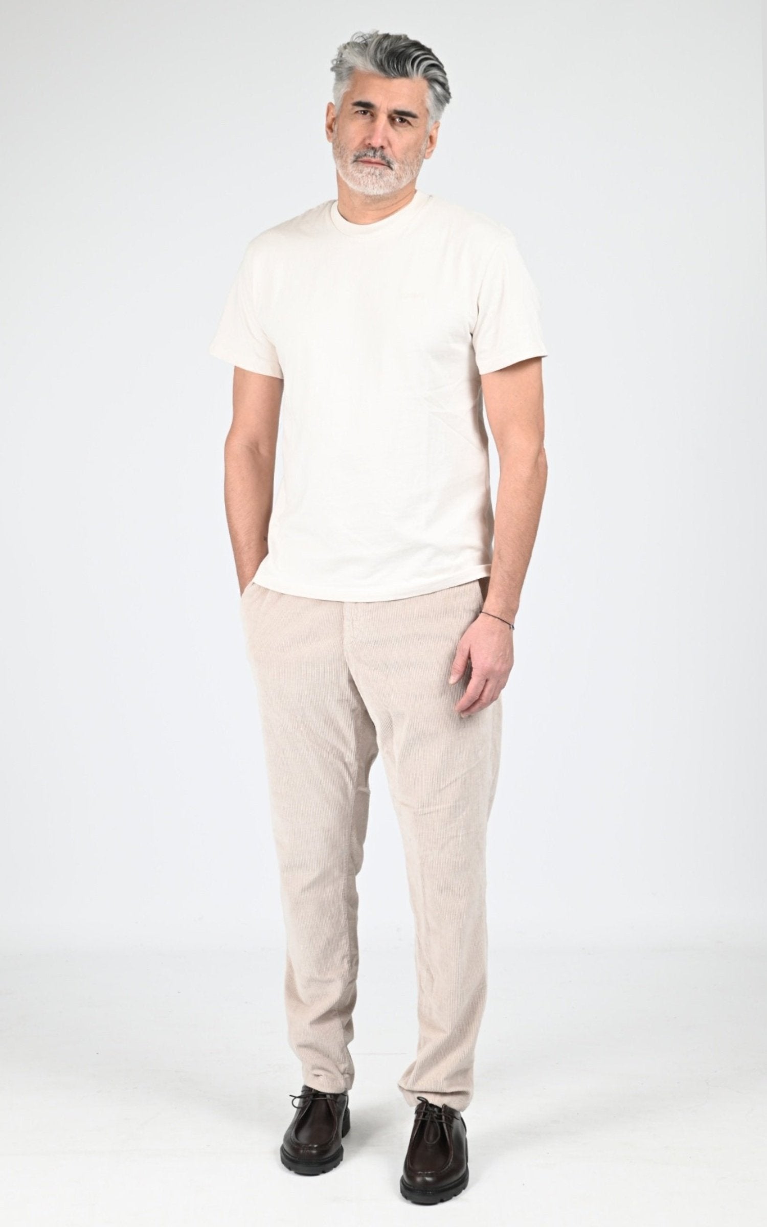 T-shirt Textile Homme Jaj -Schott-, modèle Ts cliff1 de couleur white