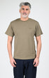 T-shirt Textile Homme Jaj -Schott-, modèle Ts cliff1 de couleur khaki