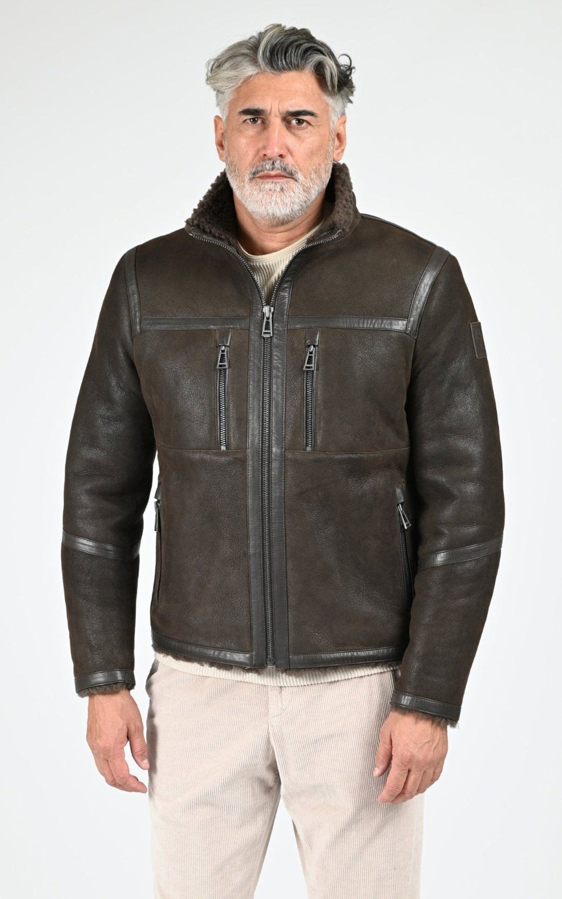 Blouson Df Homme Belstaff, modèle Tundra jacket 104592 de couleur major brown