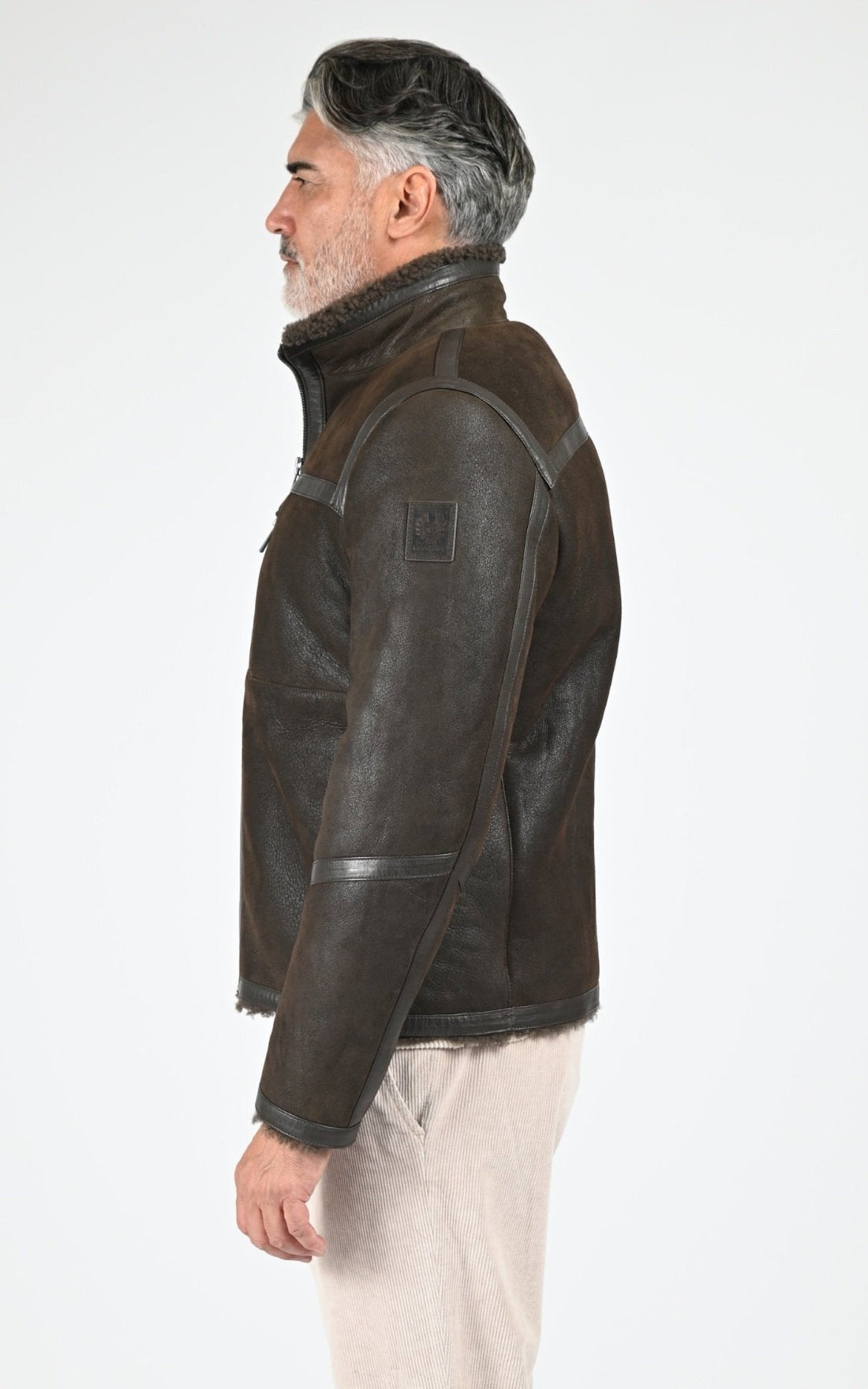 Blouson Df Homme Belstaff, modèle Tundra jacket 104592 de couleur major brown
