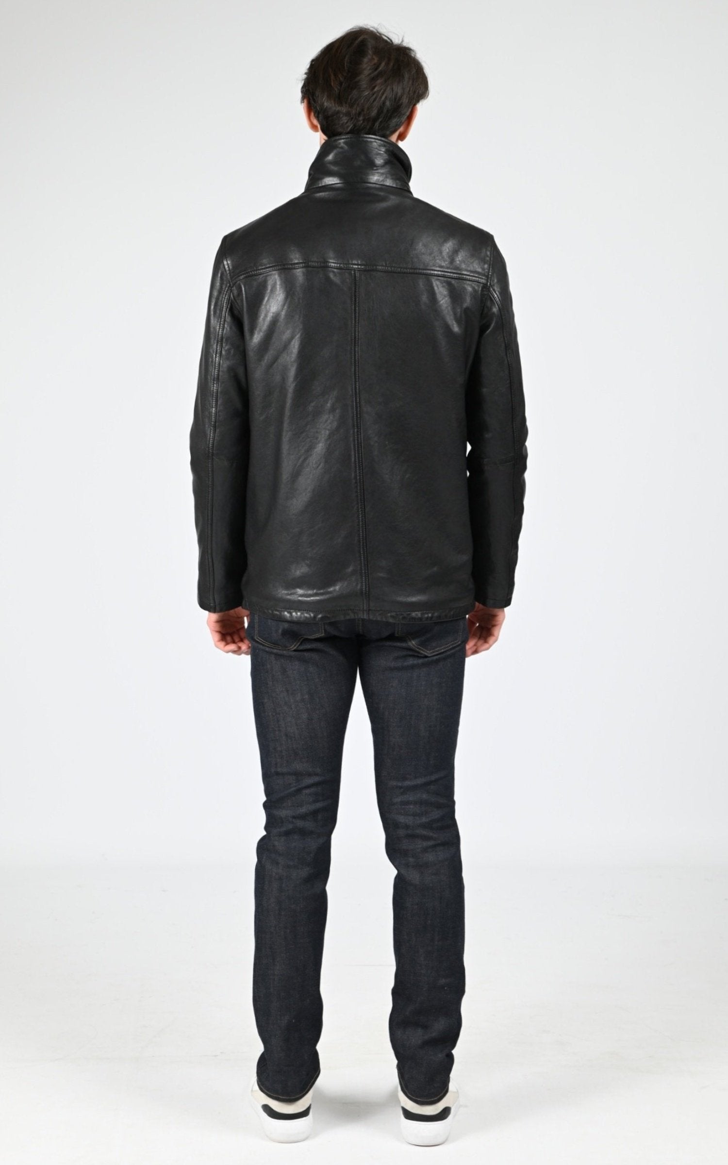 Veste Cuir Homme Daytona 73, modèle Tyler 100120 de couleur black 4