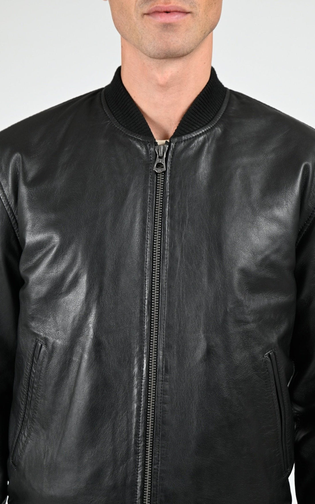 Blouson Cuir Homme Daytona 73, modèle Tyron 104443 de couleur black