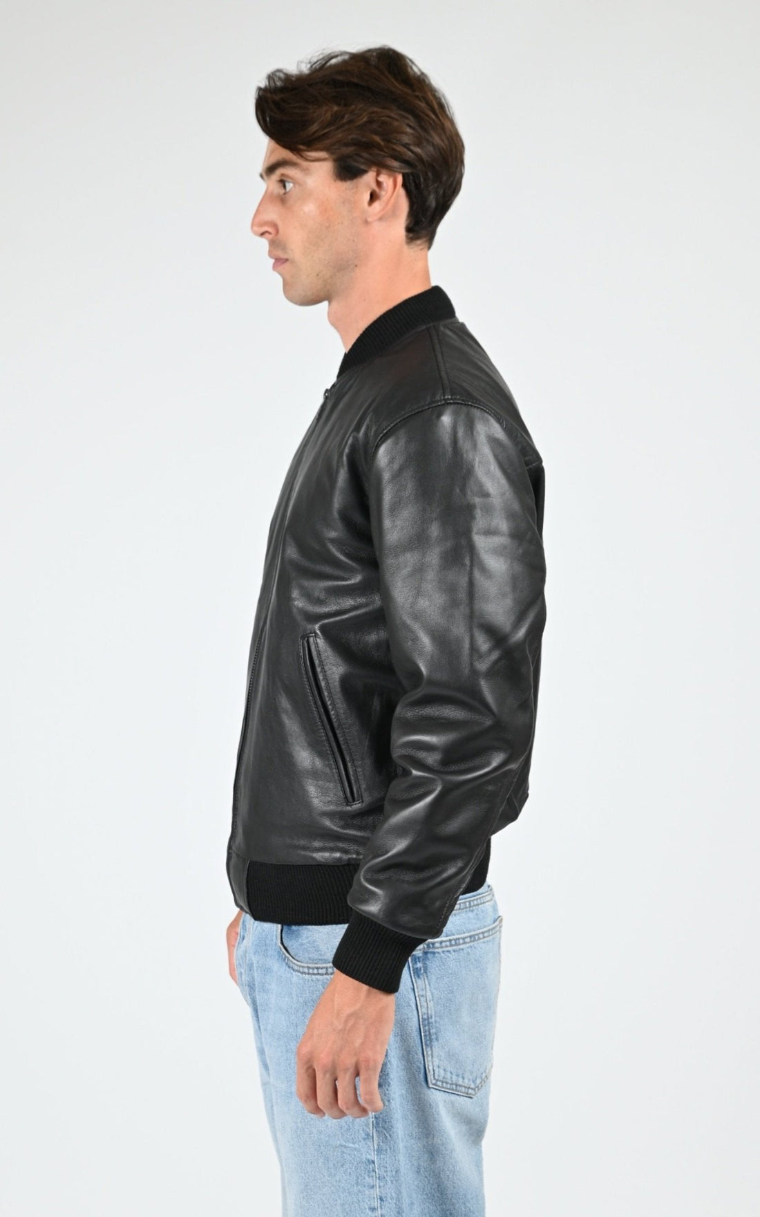 Blouson Cuir Homme Daytona 73, modèle Tyron 104443 de couleur black