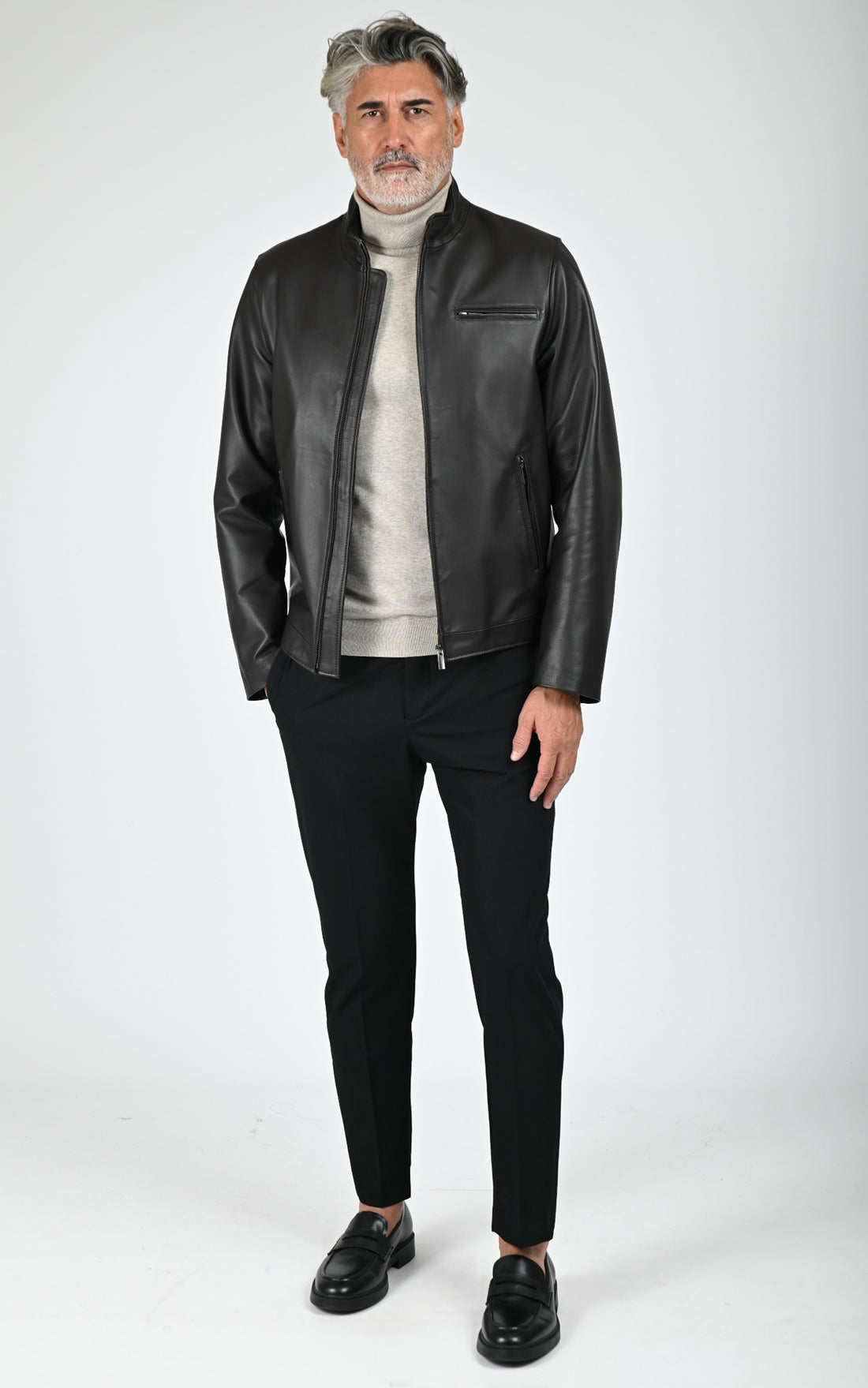 Blouson Trendy cuir marron