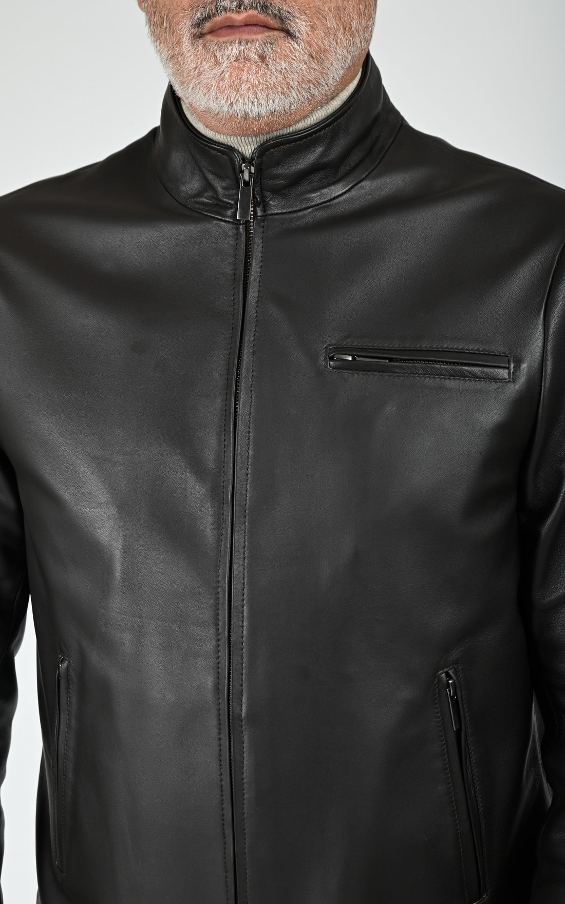 Blouson Trendy cuir marron