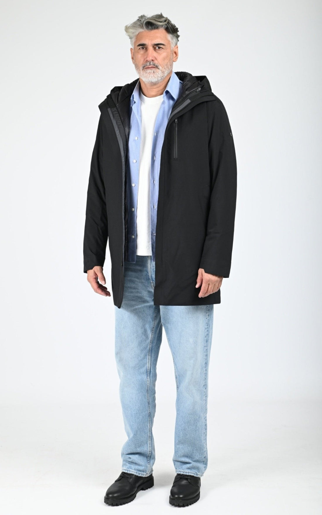 3/4 Textile Homme Scandinavian Edition, modèle Urban ii de couleur onyx