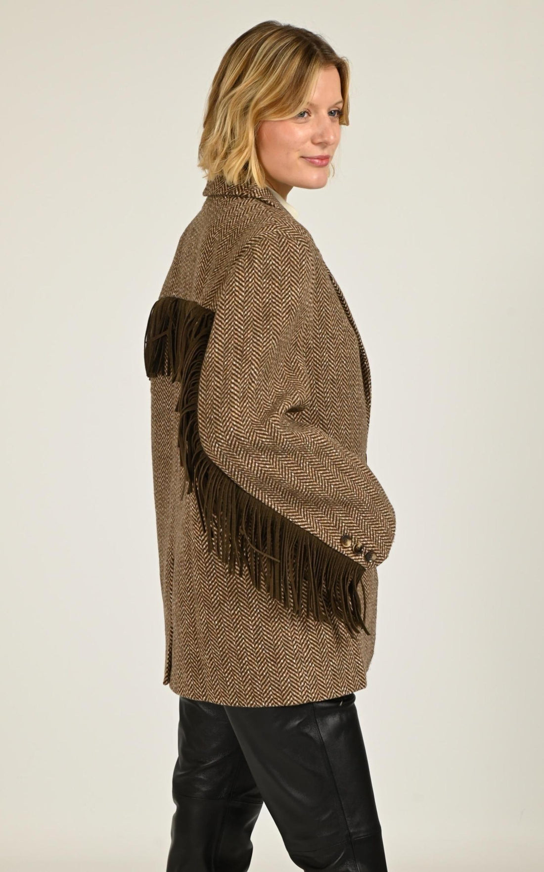 Veste Textile Femme La Petite Etoile, modèle Valyn de couleur marron