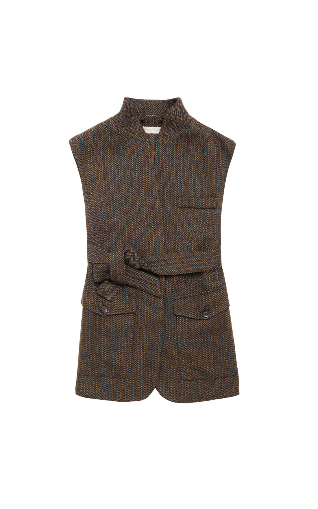 Veste sans manches Velia marron