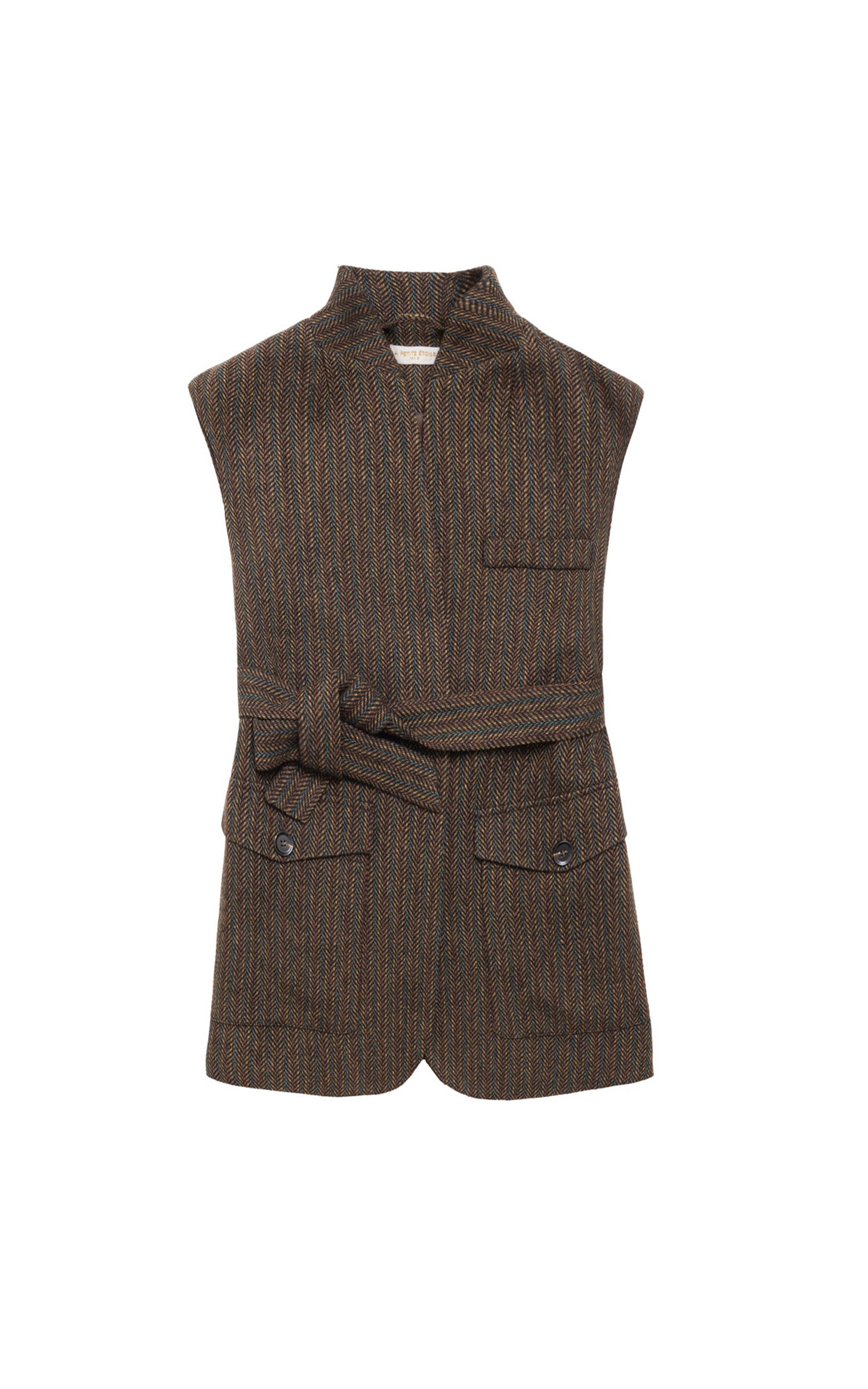 Veste sans manches Velia marron 1