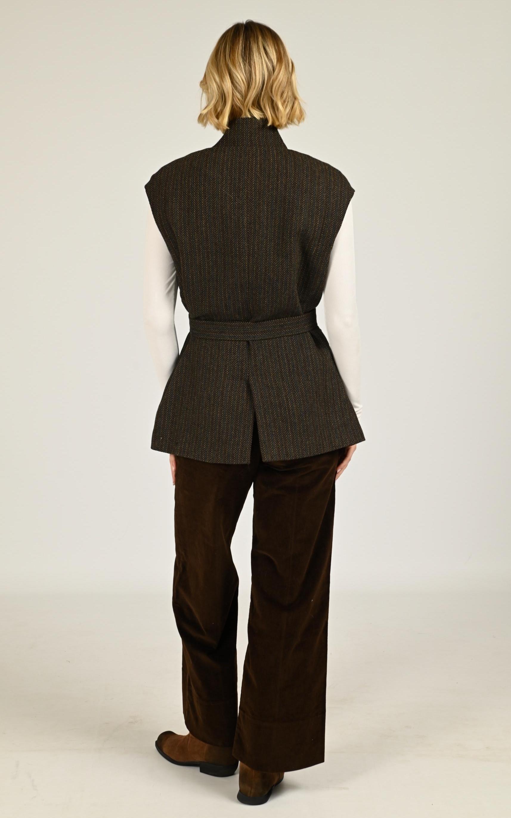 Veste Textile Femme La Petite Etoile, modèle Velia de couleur marron