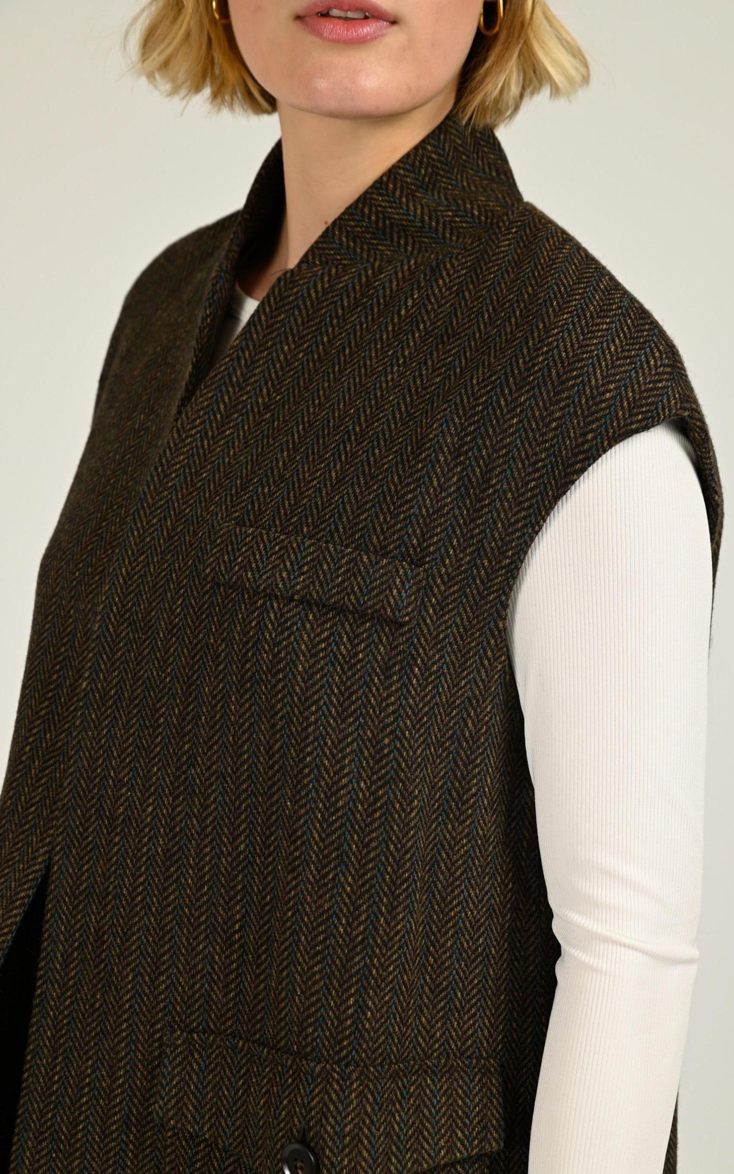 Veste Textile Femme La Petite Etoile, modèle Velia de couleur marron 6