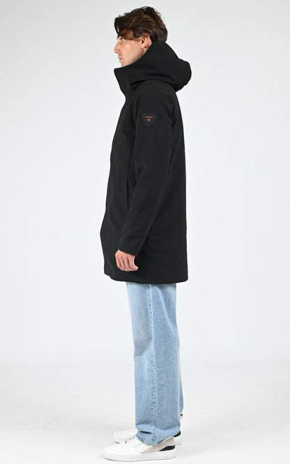 Parka Textile Homme Gertrude, modèle Virgil de couleur black