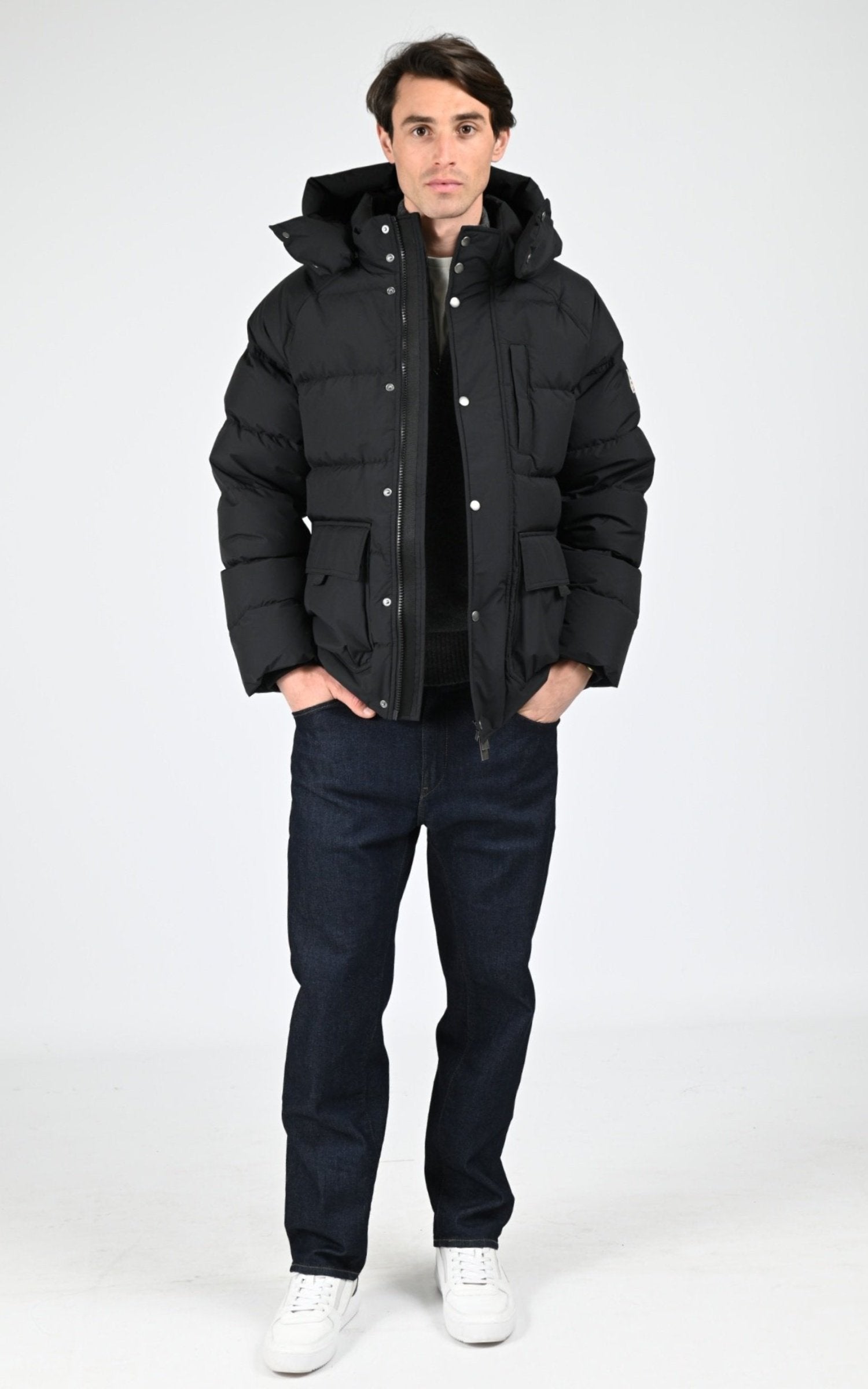 Ves doudoune Textile Homme Pyrenex, modèle Voyager de couleur black