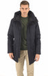 3/4 doudoune Textile Homme Nobis, modèle Yves nf de couleur bleu