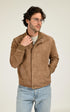 Blouson Daim Homme Serge Pariente, modèle Ziggy de couleur taupe