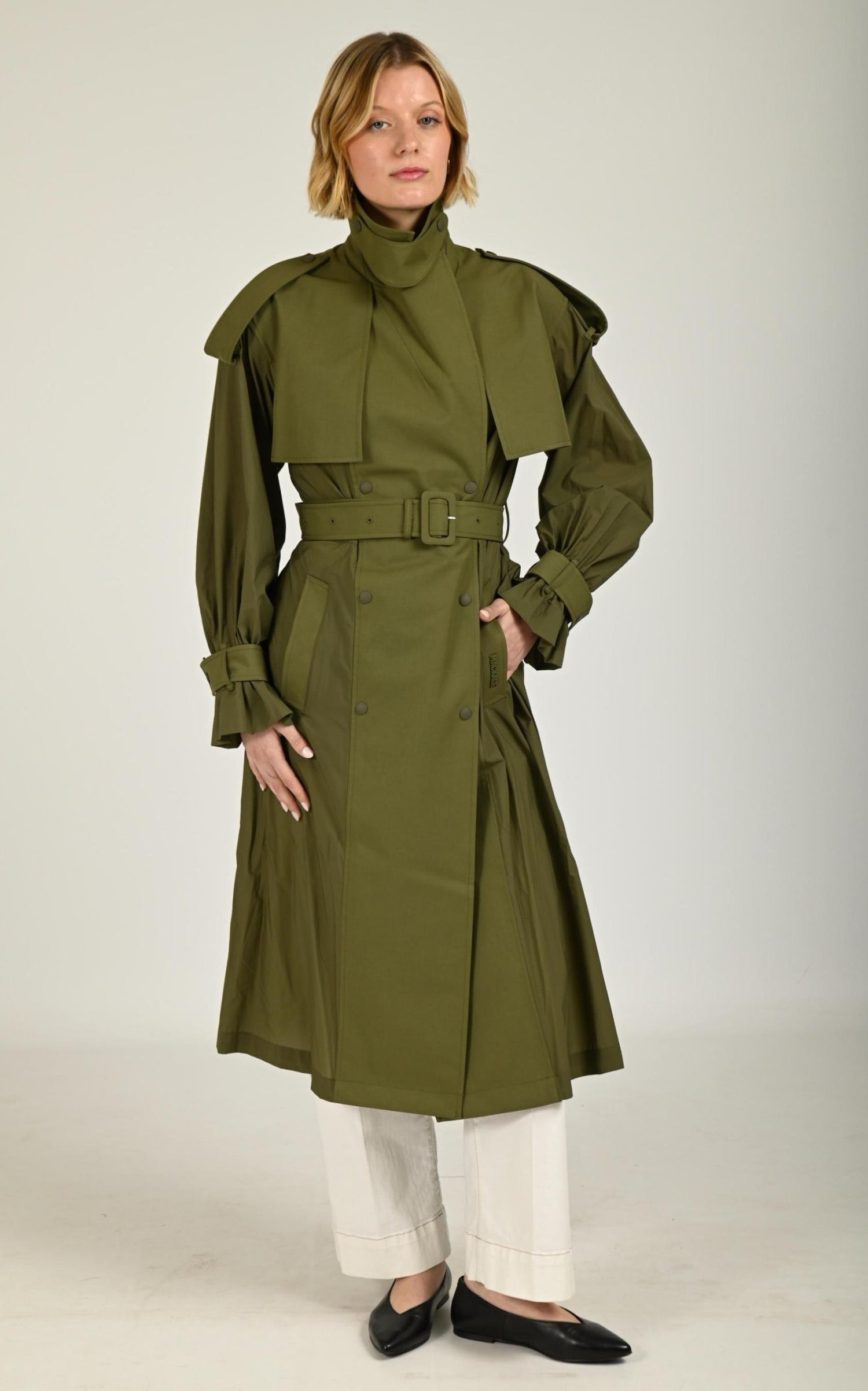 7/8 Textile Femme Mackage, modèle Zonomi de couleur light military 1