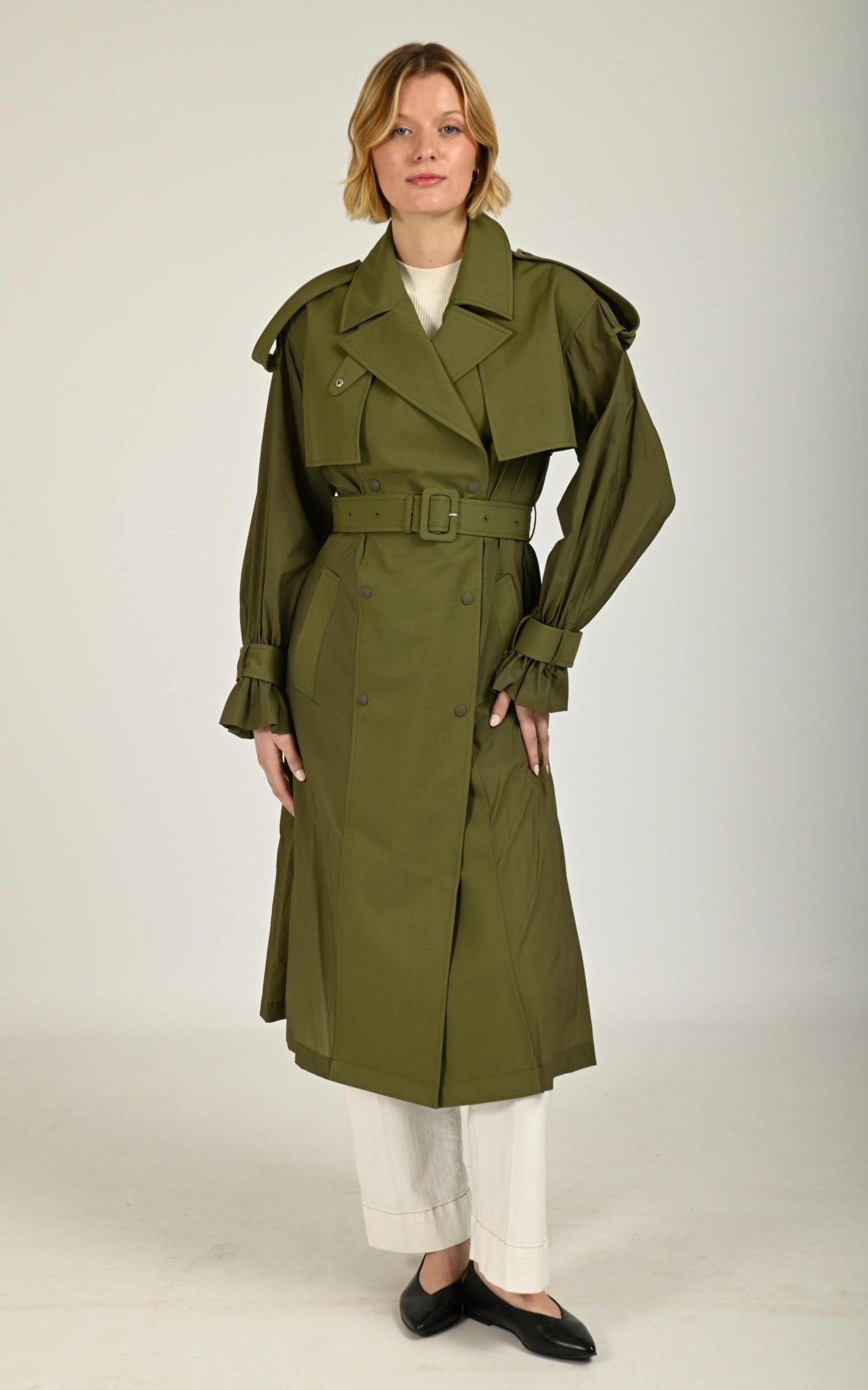 7/8 Textile Femme Mackage, modèle Zonomi de couleur light military 2