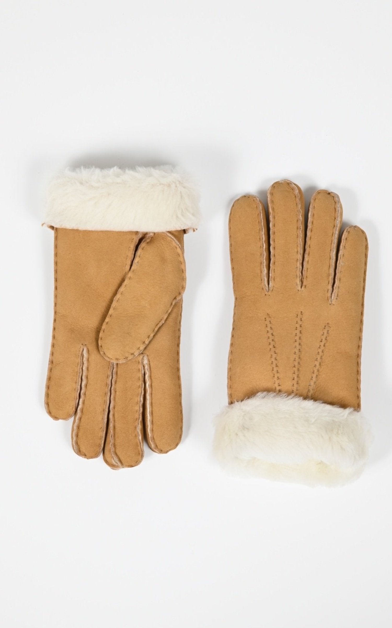 Gants Df Femme Levinsky Leather, modèle Zxm-010 de couleur dark cognac 2