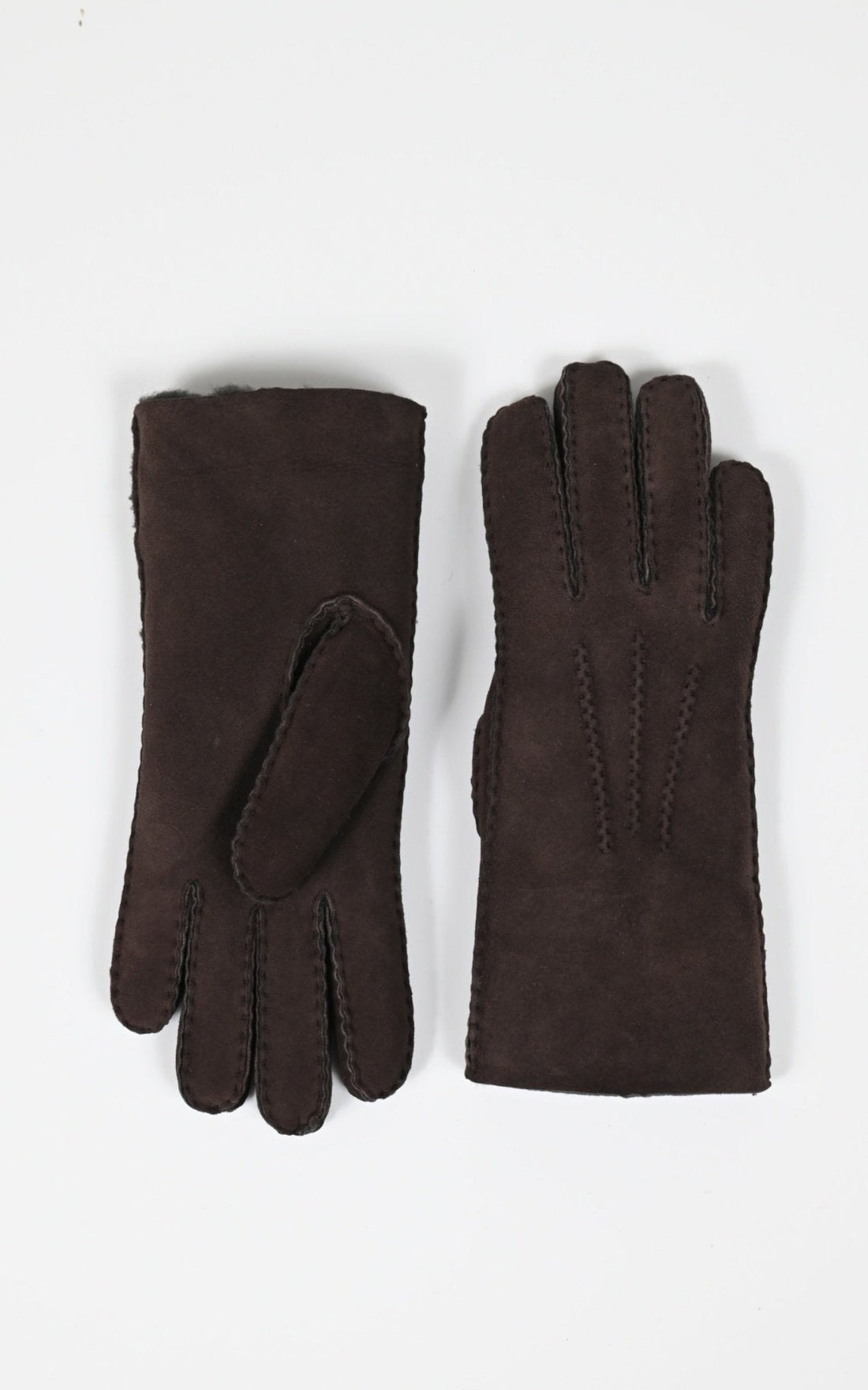 Gants Df Femme Levinsky Leather, modèle Zxm-010 de couleur dark brown
