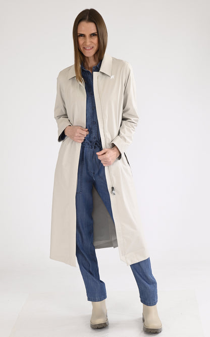 A &quot;BARBRA K61337W&quot; Beige K-Way Manteau Femme opened photo
