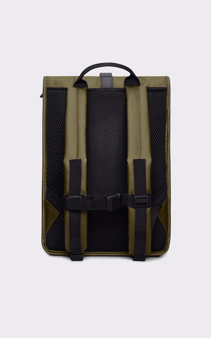 A &quot;13320 ROLLTOP RUCKSACK&quot; Kaki Rains Sac Mixte back photo