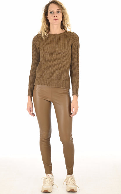 A &quot;MAGNOLIA 64347&quot; Camel Oakwood Pantalon Femme opened photo