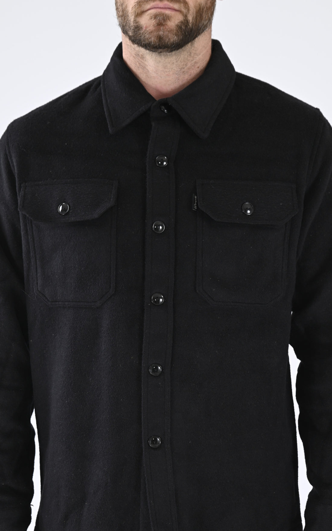 A &quot;SH CARL 3&quot; Noir Schott Chemise Homme opened photo