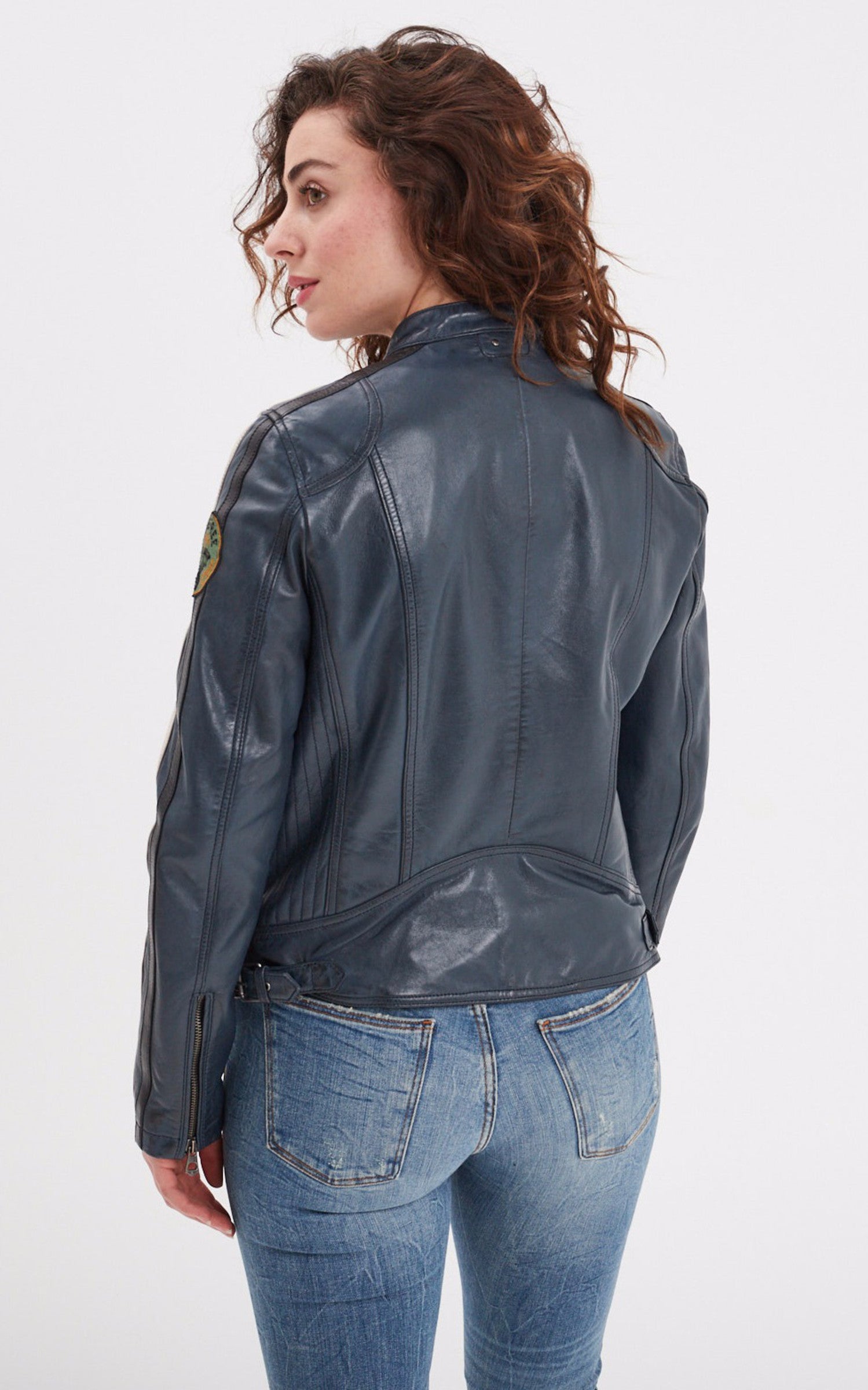 A &quot;WARTBUGY 103546&quot; Bleu Rose Garden Blouson Femme back photo