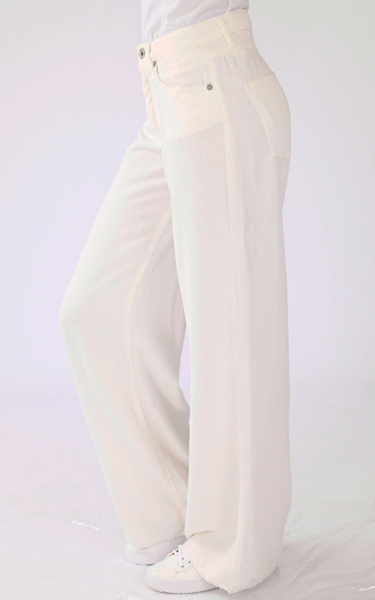 A &quot;JUDE&quot; Ecru Denim Studio Pantalon Femme interior photo