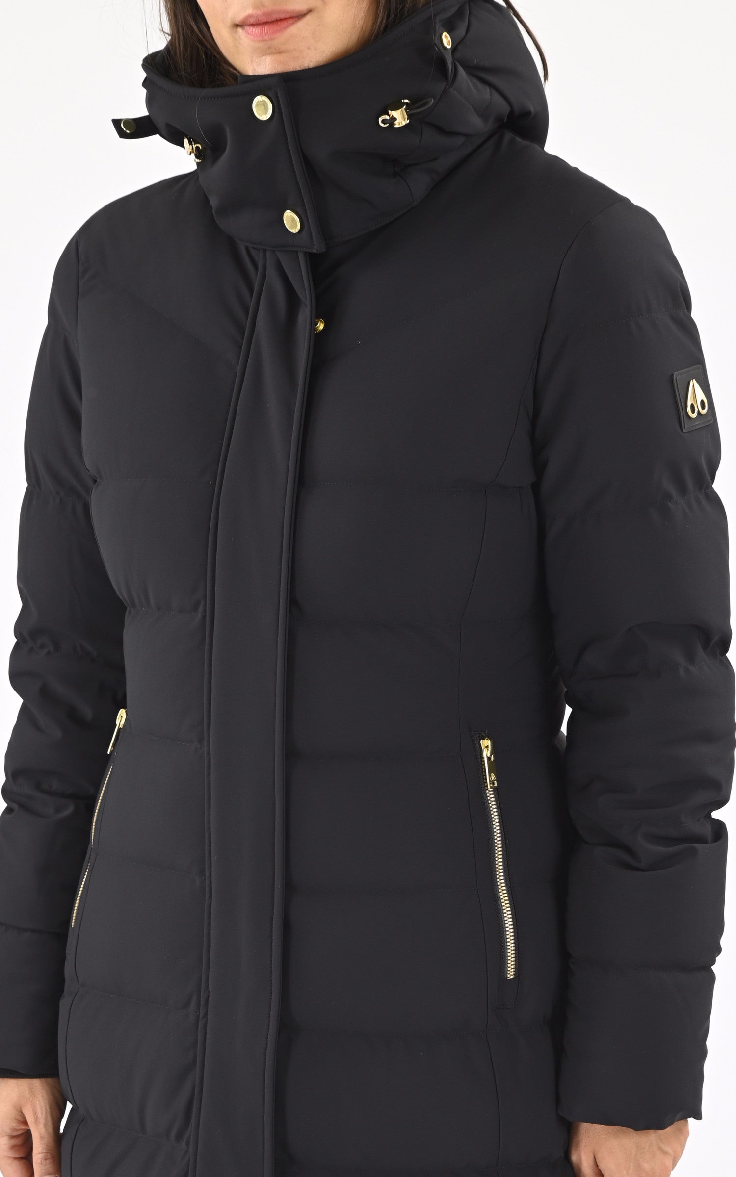 A &quot;JOCADA SH GOLD M34LP227GS&quot; Noir Moose Knuckles man_doudoune Femme details photo