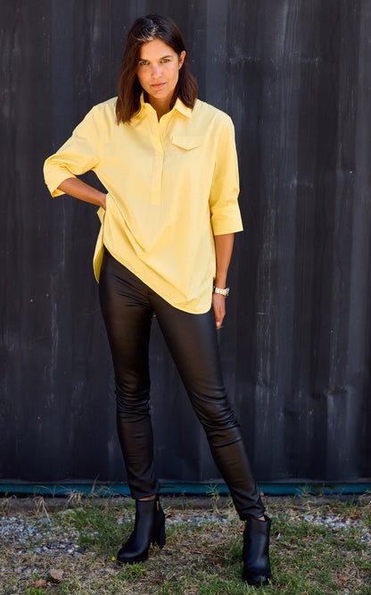 A &quot;STEPHANIE&quot; Noir La Canadienne Pantalon Femme details photo