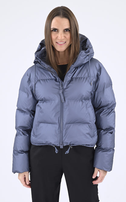 A &quot;15150 ALTA PUFFER JACKET&quot; Bleu Rains 3/4 Doudoune Mixte opened photo