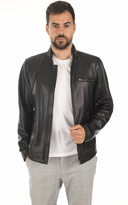 A &quot;TRENDY&quot; Noir La Canadienne Blouson Homme opened photo
