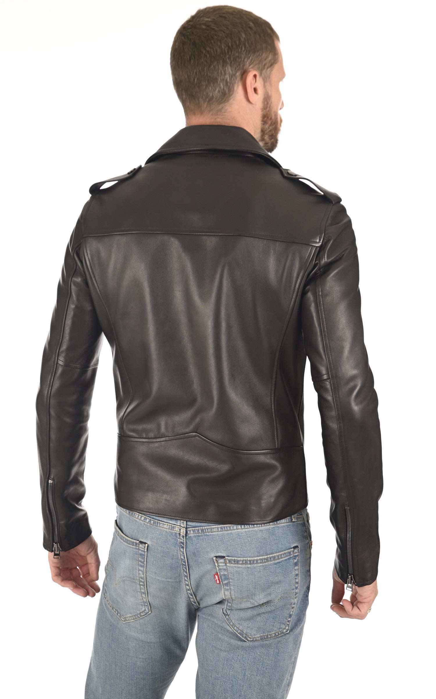 A &quot;SCARO FF&quot; Noir La Canadienne Perfecto Homme back photo