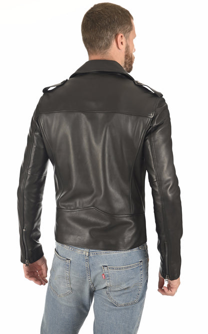 A &quot;SCARO FF&quot; Noir La Canadienne Perfecto Homme back photo
