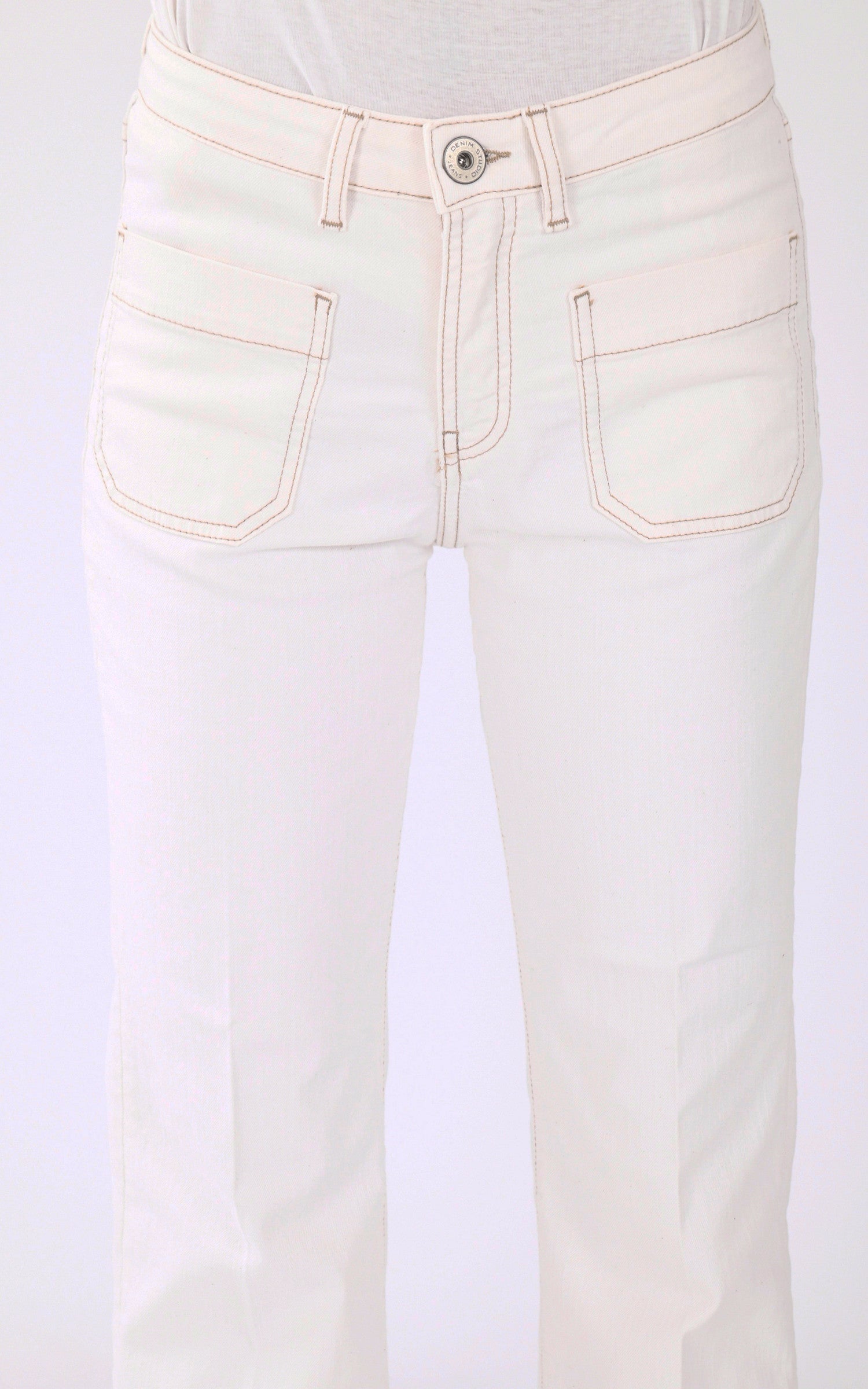 A &quot;BELLA&quot; Blanc Denim Studio Pantalon Femme details photo 5