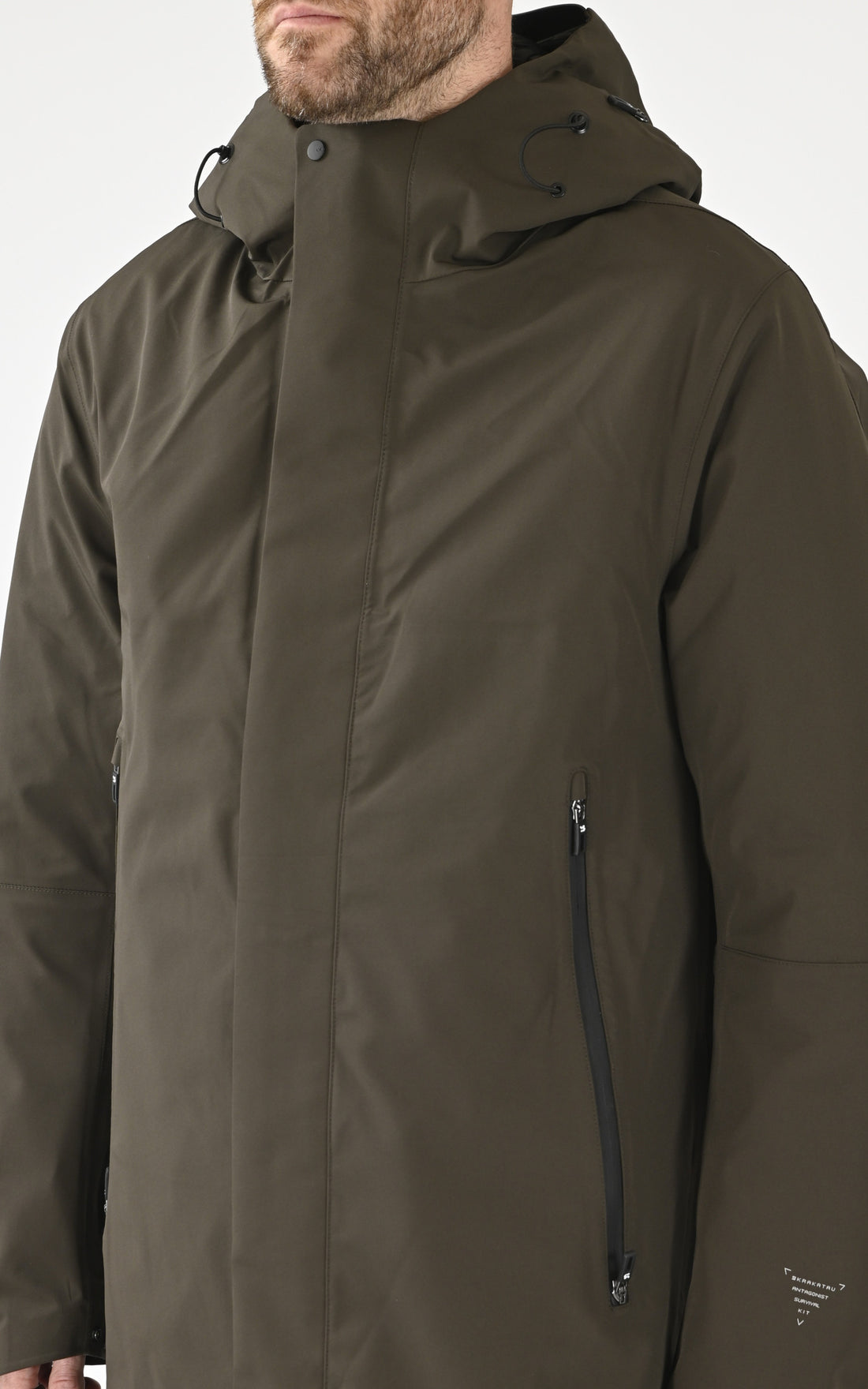 A &quot;PLANCK QM481&quot; Kaki Krakatau 3/4 Parka Homme opened photo