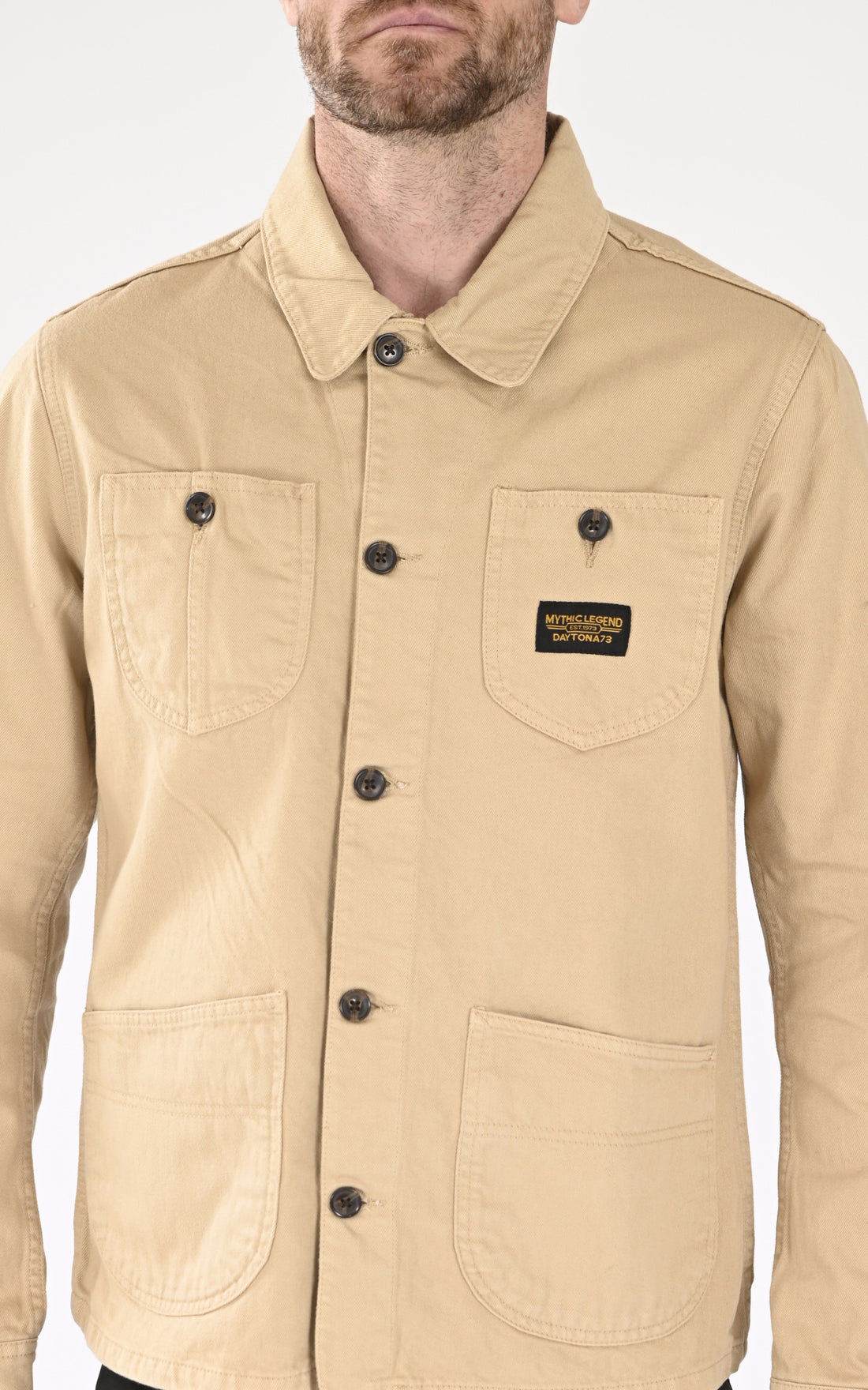 A &quot;WILLSBAY 104128&quot; Beige Daytona 73 Chemise Homme opened photo