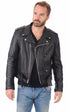 A "618" Noir Schott Perfecto Homme opened photo