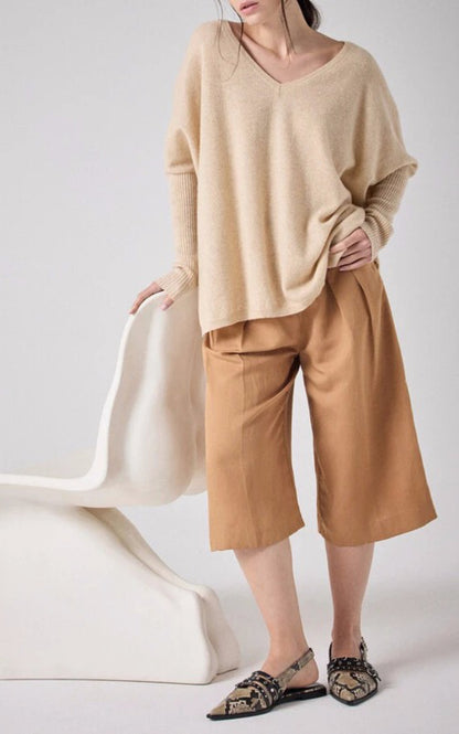 A &quot;FAUSTINE 4604001C&quot; Beige Notshy pull_poncho Femme closed photo