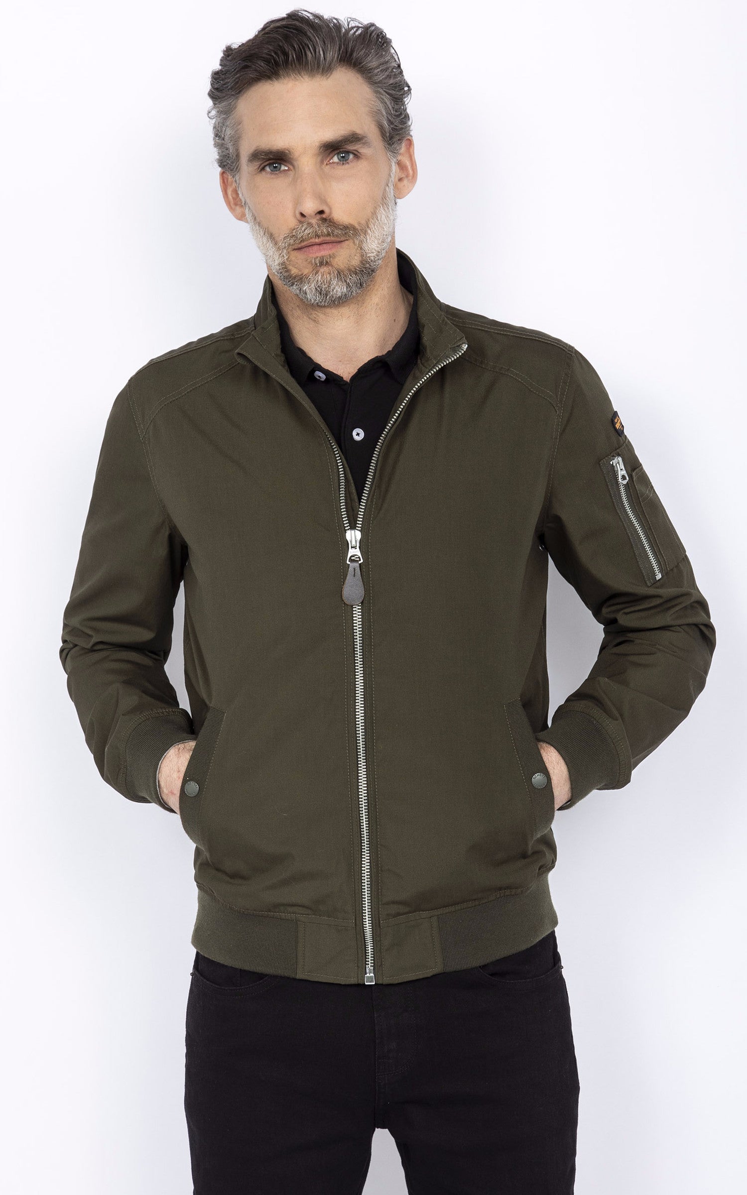 A &quot;KENNY&quot; Kaki Schott Blouson Homme closed photo