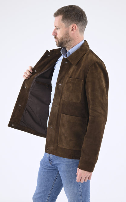 A &quot;CHARLES&quot; Marron Serge Pariente Veste Homme interior photo
