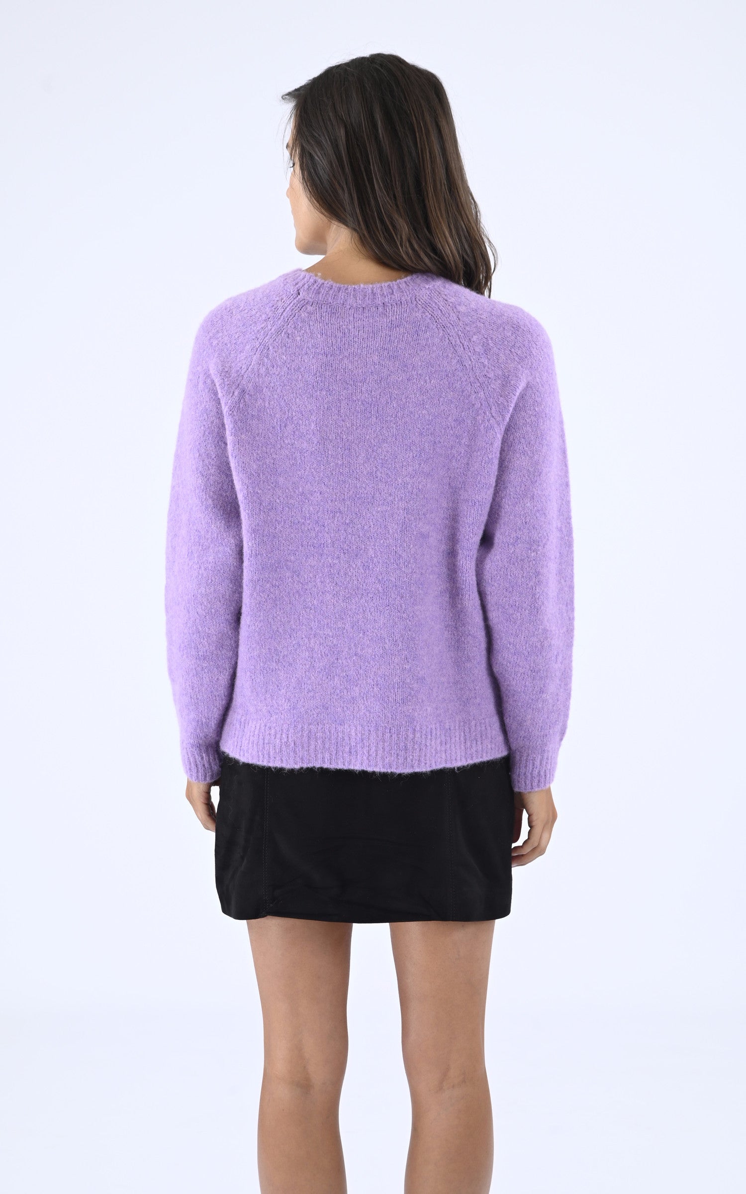 A &quot;MATYA&quot; Violet Les Tricots de Léa Pull Femme back photo 4