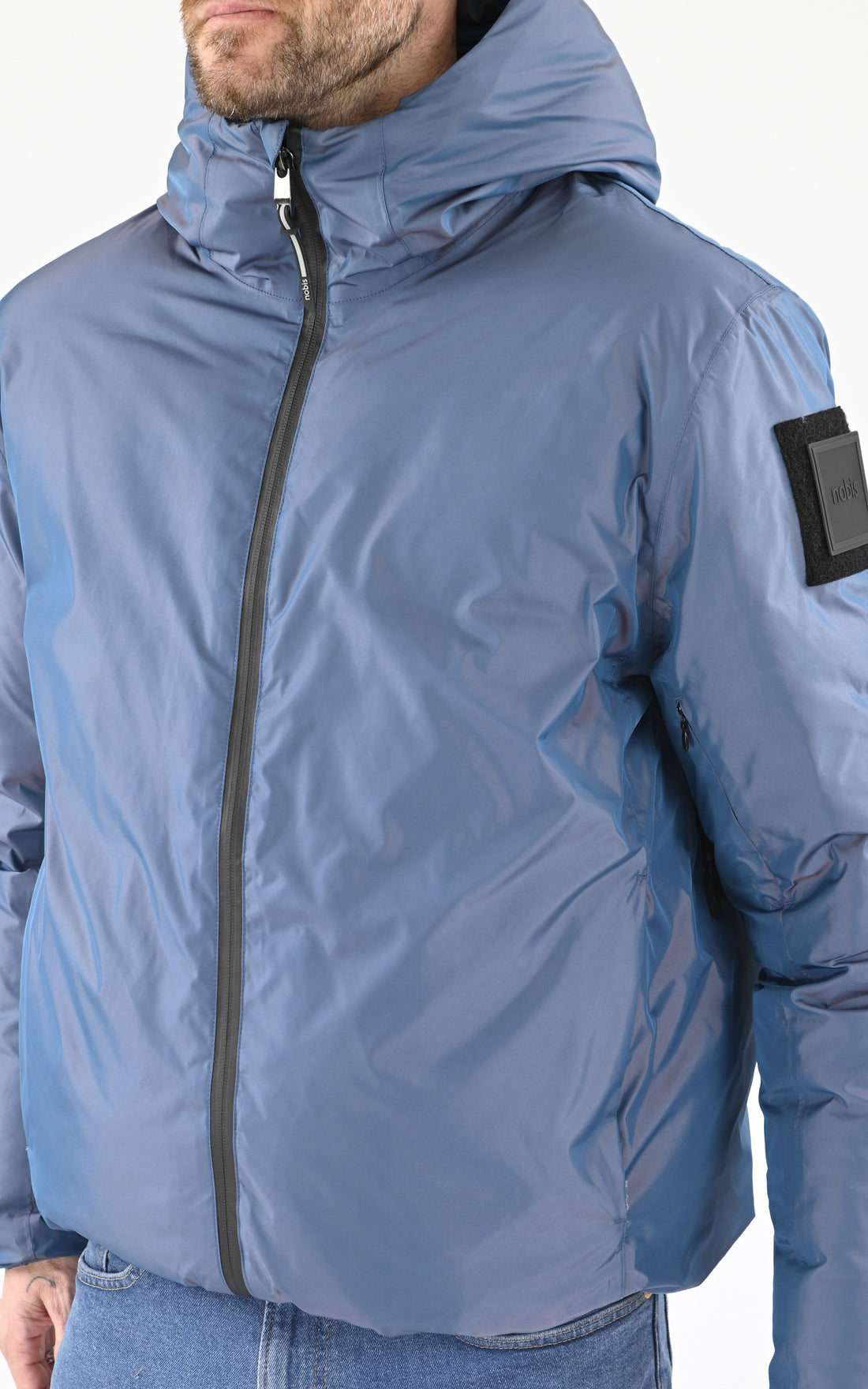 A &quot;MILO&quot; Bleu Nobis Parka Homme opened photo