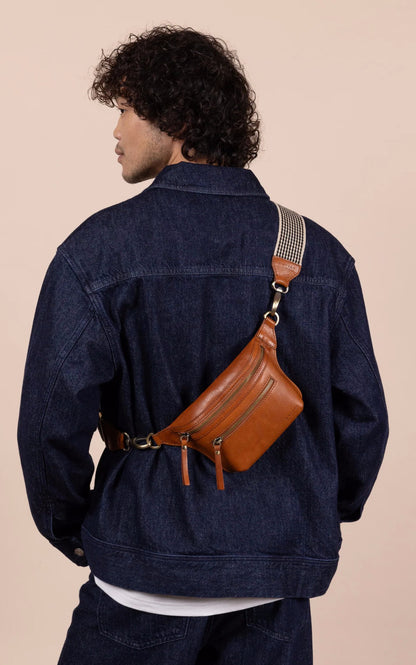 A &quot;BECK S  BUM BAG&quot; Cognac O my bag Sac Mixte opened photo