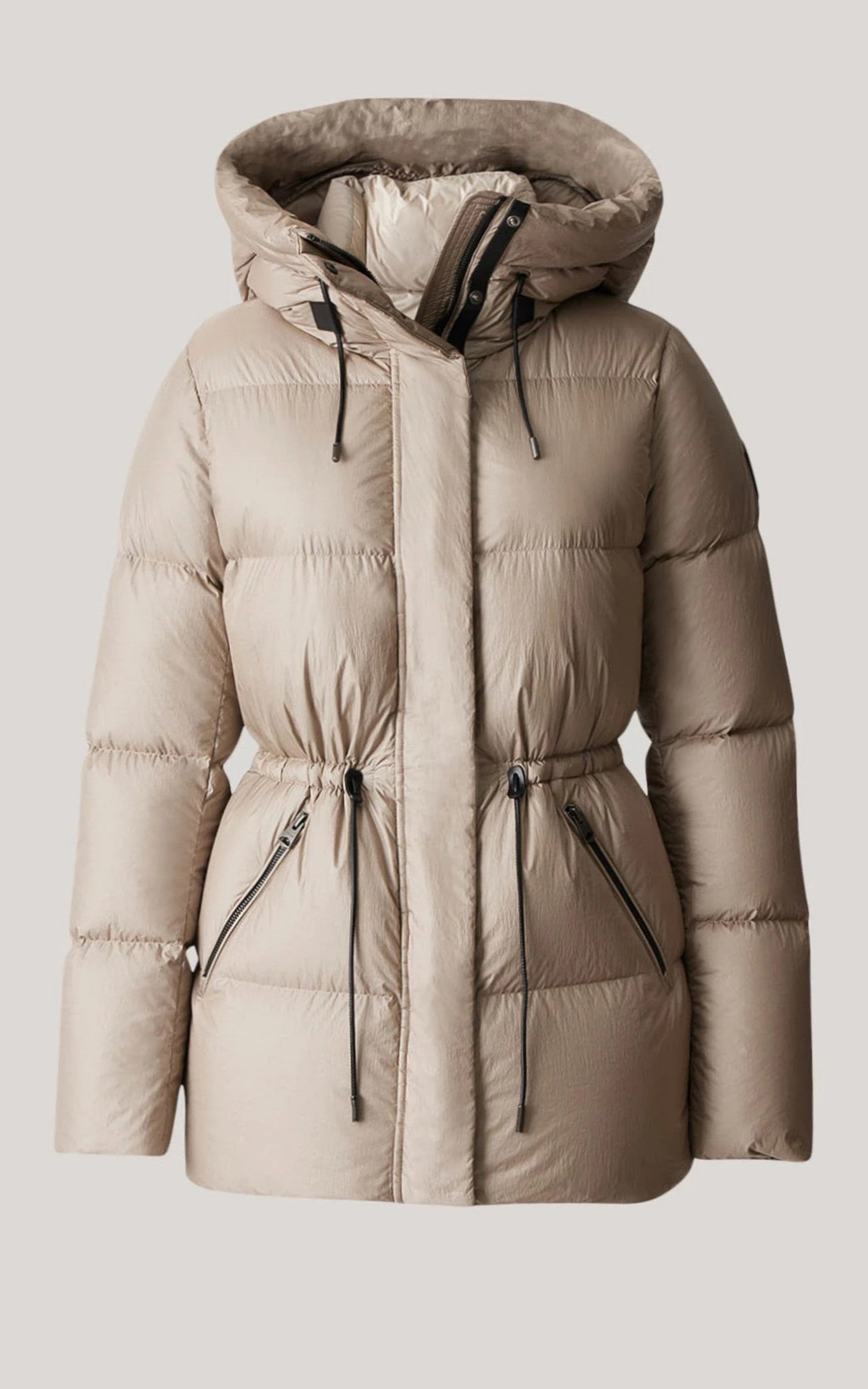 A &quot;FREYA&quot; Beige Mackage Ves Doudoune Femme details photo