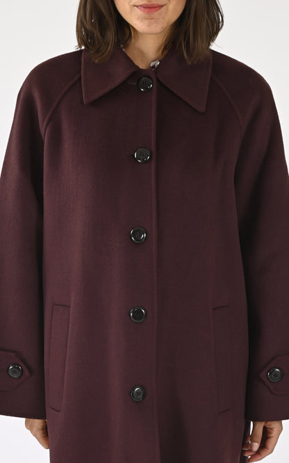 A &quot;MARLY&quot; Prune Tara Jarmon Manteau Femme details photo