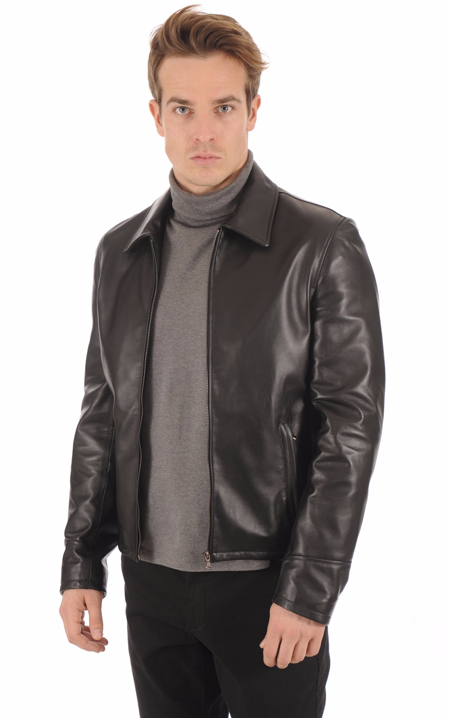 A &quot;PHIL&quot; Noir La Canadienne Blouson Homme opened photo