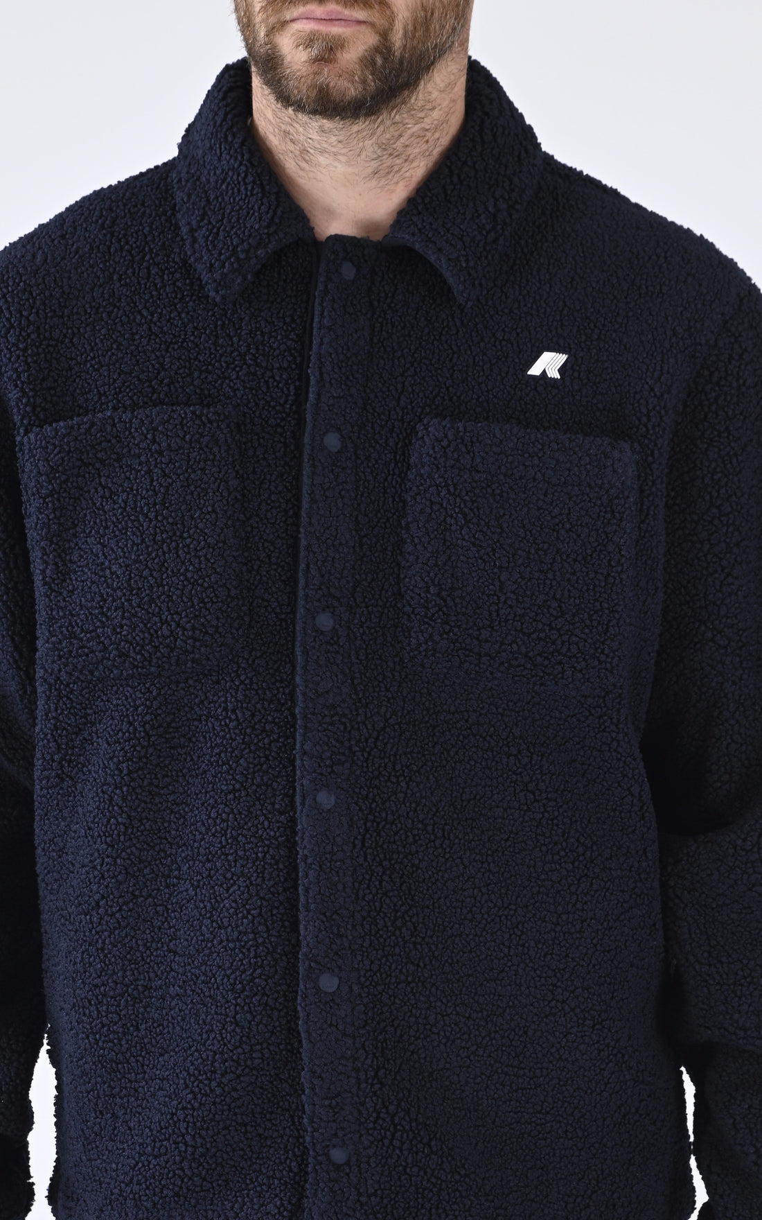 A &quot;CAMERON SHERPA K61322W&quot; Bleu Marine K-Way Chemise Homme opened photo
